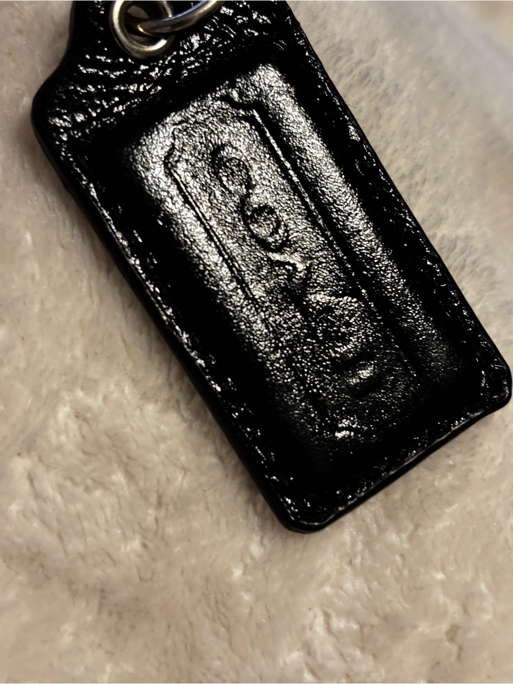 Coach Black Glitter Resin Bag Tags Duo - Picture 8 of 8